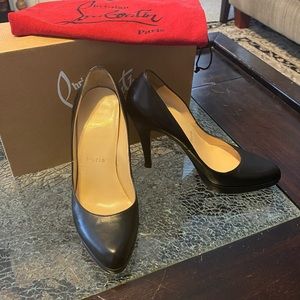 Christian Louboutin black leather size 37.5/7